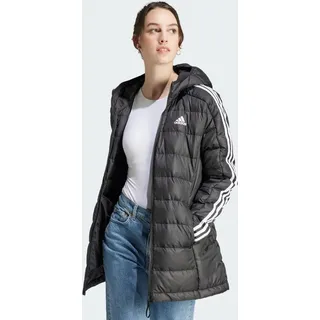 Adidas Essentials 3-Streifen Light Hooded Daunenparka Black XS