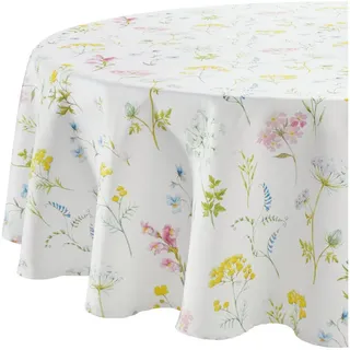 Erwin Müller Tischdecke Tischdecke, Blumen bunt rund | 160 cm x 160 cm