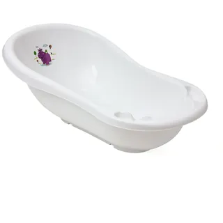 keeeper Hippo Ergonomische Babywanne, Ab 0 bis ca. 12 Monate, 84 cm, Wiktoria, Weiß