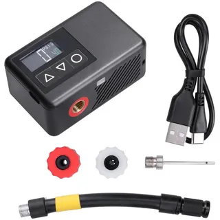 Solight PAP02 - Digitaler Taschenkompressor 500 mAh 5V schwarz - Schwarz