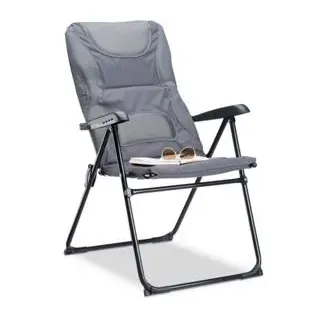 Relaxdays Campingstuhl grau (10021005)