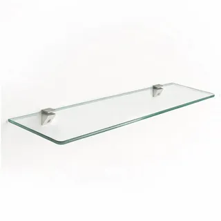 Tulup Weinregal Glasregal für die Küche, Transparentes Badezimmerregal, Regal weiß 40 cm x 13 cm