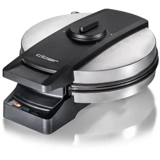 Cloer 2898EF Hörncheneisen Professional, Ostfrieslandwappen, zuckerresistente Beschichtung, gewerblicher Gebrauch, knusprige Hörnchen 16cm Ø, 800W, Backampel, akustische Fertigmeldung, An-/Ausschalter