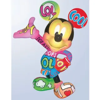 Casa Padrino Wohnzimmer & Garten Deko Skulptur Bunt 87 x 54 x H. 120 cm