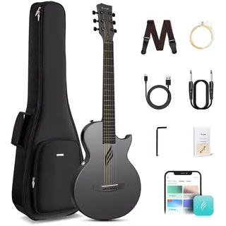 Enya Akustik-E-Gitarre Nova Go SP1 Elektroakustische aus Kohlefaser 35''