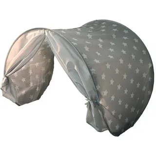 Knorrtoys 55180 - Bettzelt Grey White Stars, ca. 220 x 78 cm