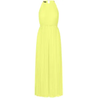 APART Fashion Damen Plissee-Overall, Chiffon-Neckholder-Overall, weites Bein, elastischer Bund, Kettenriemen-Detail, Abendparty-Outfit, stilvolles Hochzeitsgastkleid