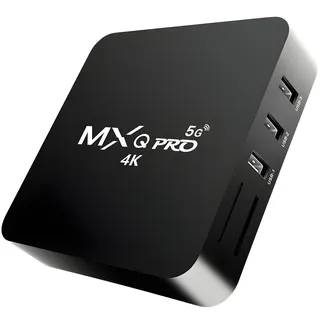 Android TV Box 1/8 GB TV Fernbedienung, 2.4GHz Quadcore-Prozessor, Media Player mit Auflösung Smart TV-Box MXQ PRO 4K und FullHD Retoo