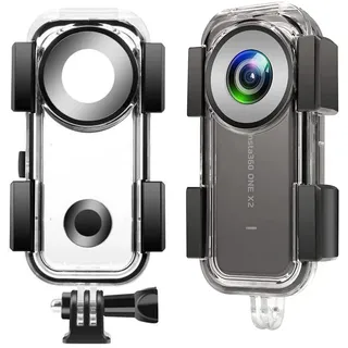 Flycoo wasserdichte Hülle für Insta360 ONE X2 Tauchgehäuse Unterwassergehäuse Schutzhülle für One X2 360 Grad Panorama-Kamera
