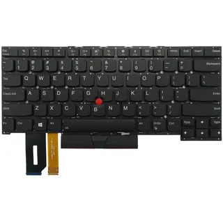 Ersatz-Tastatur mit Hintergrundbeleuchtung für Lenovo Thinkpad T490S T495S P1 Gen1 Gen2 X1 Extreme Gen1 Gen2 T13S (US Englisch, Hintergrundbeleuchtung)