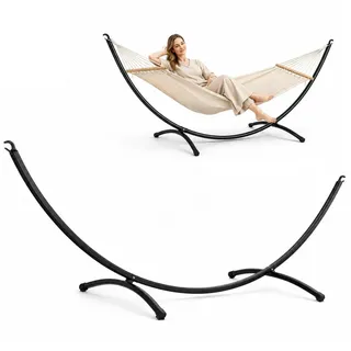 AMANKA Outdoor Hängemattengestell OHNE Hängematte - 300x100cm Garten Gestell bis 120kg