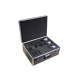 PMR-Funkgeräteset Kenwood TK-3501E, 6-teilig, lizenzfrei, 6 Kanäle, bis 6 km, bis 20 h, IP54, in Alukoffer, schwarz