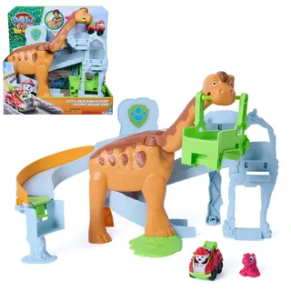 Spin Master Pup Squad Lift & Race Dino Spielset mit Marshall Racer und Rhabarber-Figur
