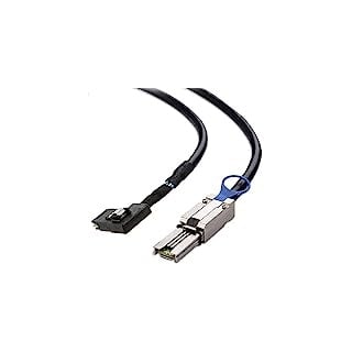 Allowish Mini SAS SFF-8087 Right to SAS SFF-8088 Server high-Speed Connection Cable (1m,Black)