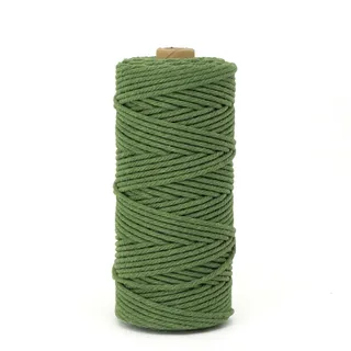 BICI Makramee Garn 3mm | Premium Makramee Garn| Garn Makramee 100m/200m | Baumwollkordel | Premium Makramee Garn Für DIY Handwerk Stricken (Avocadogrün,200M)