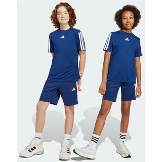 adidas Train Essentials 3-Streifen Kids Shorts weiß|blau 158 cm
