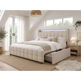 Flieks 180 x 200 cm Beige