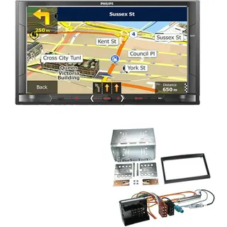 Philips 2-DIN Autoradio Navi Bluetooth für Peugeot Expert und Partner ab 2007