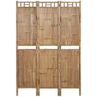 Sufrk 3-TLG. Raumteiler Bambus 120x180 cm Paravent Outdoor Wetterfest Paravent Outdoor