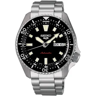 Seiko 5 Sports Herrenarmbanduhr Automatik Schwarz