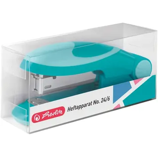 Herlitz 50025435 Heftapparat No.24/6 Ergonomie klein caribbean turquoise