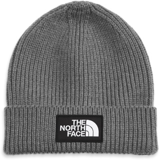 The North Face Box Logo Cuffed Beanie TNF Medium Grey heather