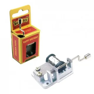Kikkerland Happy Birthday Crank Music Box