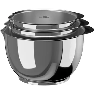 Mepal Rosti Margrethe bowl - Set of 3 - Steel (23921),