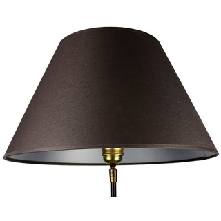 Signature Home Collection Lampenschirm Lampenschirm Stoff Chintz handgefertigt 40 cm, Lampenschirm handgemacht in Stoff grau