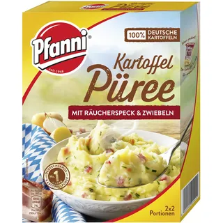 Pfanni Kartoffelpüree mit Räucherspeck und Zwiebeln, 10 x 2x2 Portionen (10 x 700 ml)