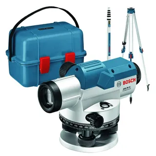 Bosch Optisches Nivelliergerät GOL 26 G mit Baustativ BT160, + GR500