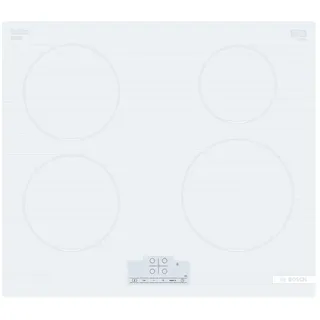Bosch Serie 4 PIV83KHC1E, Weiß, Eingebaut, 59,2 cm, Zonen-Induktionskochfeld, Keramik, 4 Zone(n)