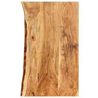vidaXL Badezimmer-Waschtischplatte Massivholz Akazie 100x52x3,8 cm