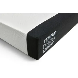Tempur Viscomatratze, Grau, Weiß, Textil, Füllung: Viskoelastischer Kern, rechteckig, 100x200 cm, Über- und Sondergrößen erhältlich, für verstellbare Lattenroste geeignet, alternative Größen Bezug rundum abnehmbar, Schlafzimmer, Matratzen Shop, Matratzen, Viscoschaummatratze
