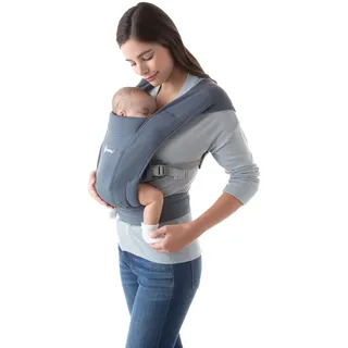 Ergobaby Embrace Babytrage für Neugeborene 3,2-11,3 kg, Oxford Blue
