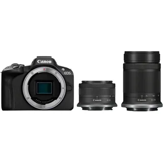 schwarz + RF-S 18-45 mm + RF-S 55-210 mm
