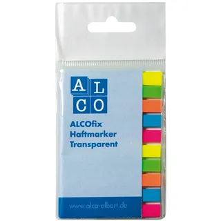 Alco Haftmarker ALCOfix transparent, sortiert 10x40 Stück