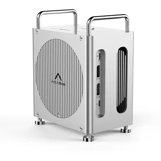 ACASIS 40Gbps Mac mini M4 Dock mit Dual-Bay NVMe SSD-Gehäuse, 11-1 Workstation für Mac mini M4 und M4 Pro, Docking Station mit DP 4K60Hz, 3XUSB-A10G, PD 30W, Unterstützt Dual SSD