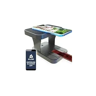 KLIM K2 Mobiler Filmscanner 35mm + KOSTENLOSE APP - Neu - Positiv- & Negativscanner, Diascanner, Fotoscanner, 35mm Farbfilm-Entwicklungskit Essentiell - Bester Fotoscanner für alte Fotos