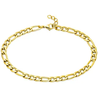 aniston jewelry & watches Fußkette "Schmuck Geschenk Fusskettchen Edelstahl", gelbgoldfarben, ANISTON JEWELRY & WATCHES, Fußketten, Damen, Edelstahl,