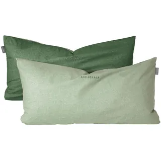 SCHIESSER Kissenhüllenset Doubleface - - - 40 x 80 cm - Grün