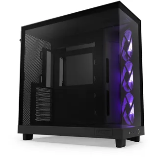 NZXT H6 Flow RGB Black, schwarz, Glasfenster (CC-H61FB-R1)