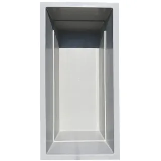 GFK Rechteckbecken (Grau) 240 x 120 x 100cm Teichbecken Rechteckig Gartenteich