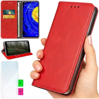 Brieftaschenhülle für Xiaomi Poco X7 Pro 5G - Rote BLUEMOON-Hülle