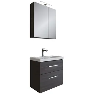 Planetmöbel Badmöbel-Set 3-tlg. Anthrazit
