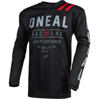 O'Neal O’NEAL Motocross-Shirt Element Dirt Motocross Jersey Atmungsaktiv belüftet grau|schwarz M