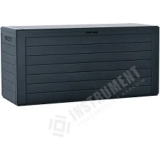 Prosperplast Auflagenbox Woodebox 280 Liter anthrazit