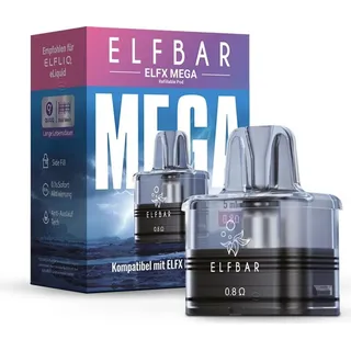 Elfbar ELFX MEGA Nachfüllbehälter 5ml - Leerpod 0,8 Ohm
