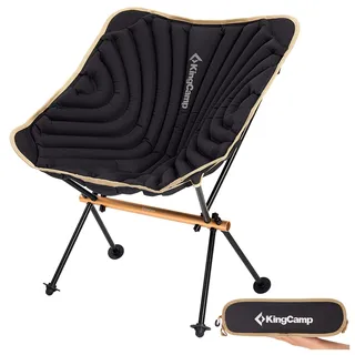 KingCamp Campingstuhl Larch Ultralight Schwarz