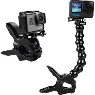 Suptig Flexible Backen, Schwanenhals-Halterung für GoPro Hero 13 Hero 12 Hero 11 Hero 10 Hero 9 Hero 8 Hero 7 Hero 6 Hero 5 Hero 4 Session Hero 3+ Hero 3 Arlo Pro Arlo Go Action-Kameras